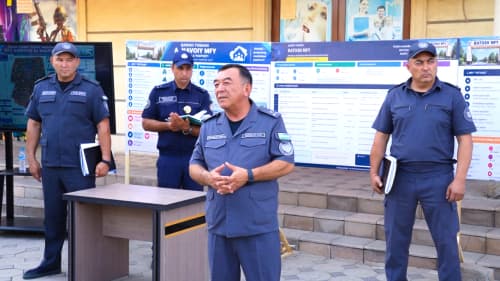 Qashqadaryo viloyati IIB rahbariyati tomonidan Qarshi tumanidagi “qizil” toifadagi mahallalarda kriminogen vaziyat oʻrganildi