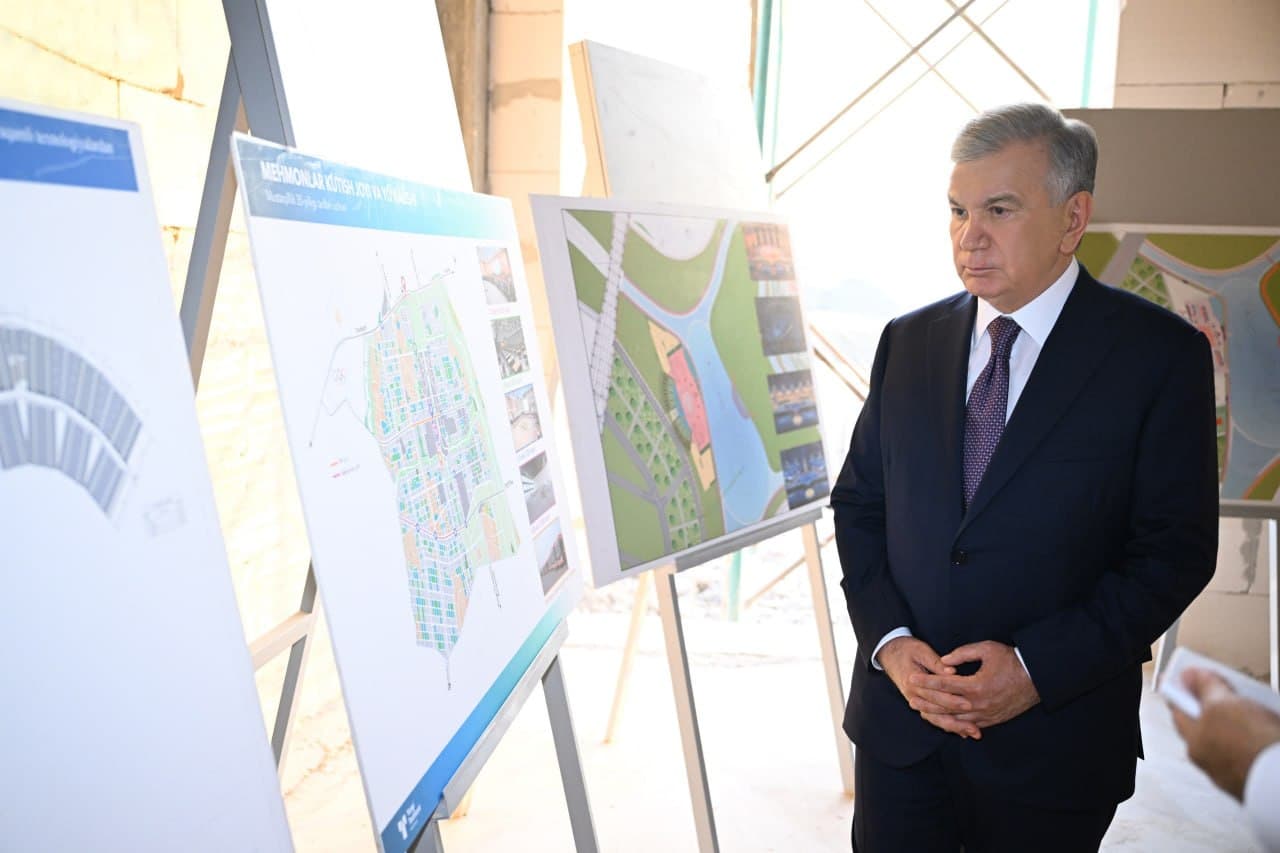 The progress of construction work in New Tashkent reviewed