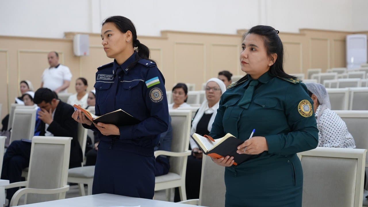 IIV Jamoat xavfsizligi departamenti rahbariyati tomonidan Andijon viloyatida ayollar va voyaga yetmaganlar huquqlarini himoya qilishga qaratilgan targʻibot tadbirlari amalga oshirilmoqda