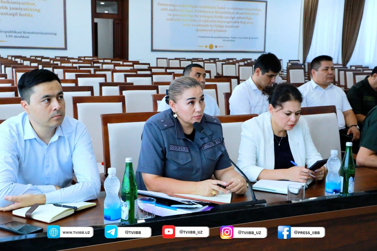 Toshkent viloyati sudi binosida xotin-qizlarning huquq va manfaatlarini himoya qilish masalalari muhokama qilindi