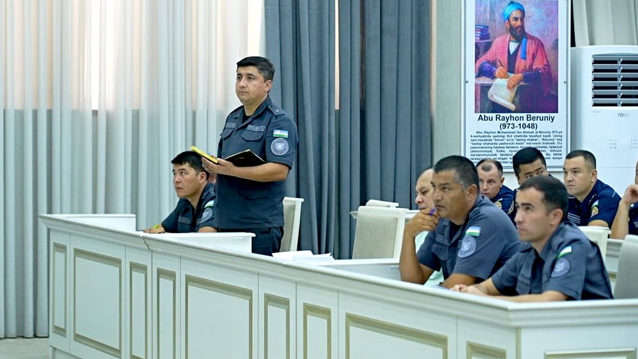 С участием руководства УВД Ферганской области обсуждены суть и значение новой системы обеспечения общественной безопасности