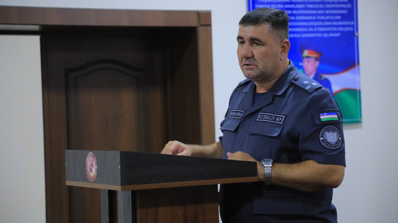 В УВД Джизакской области состоялось аналитическое совещание, посвященное актуальным вопросам