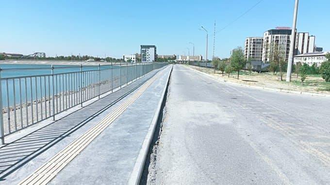 A new tourist destination is being created around an artificial lake in Navoi
