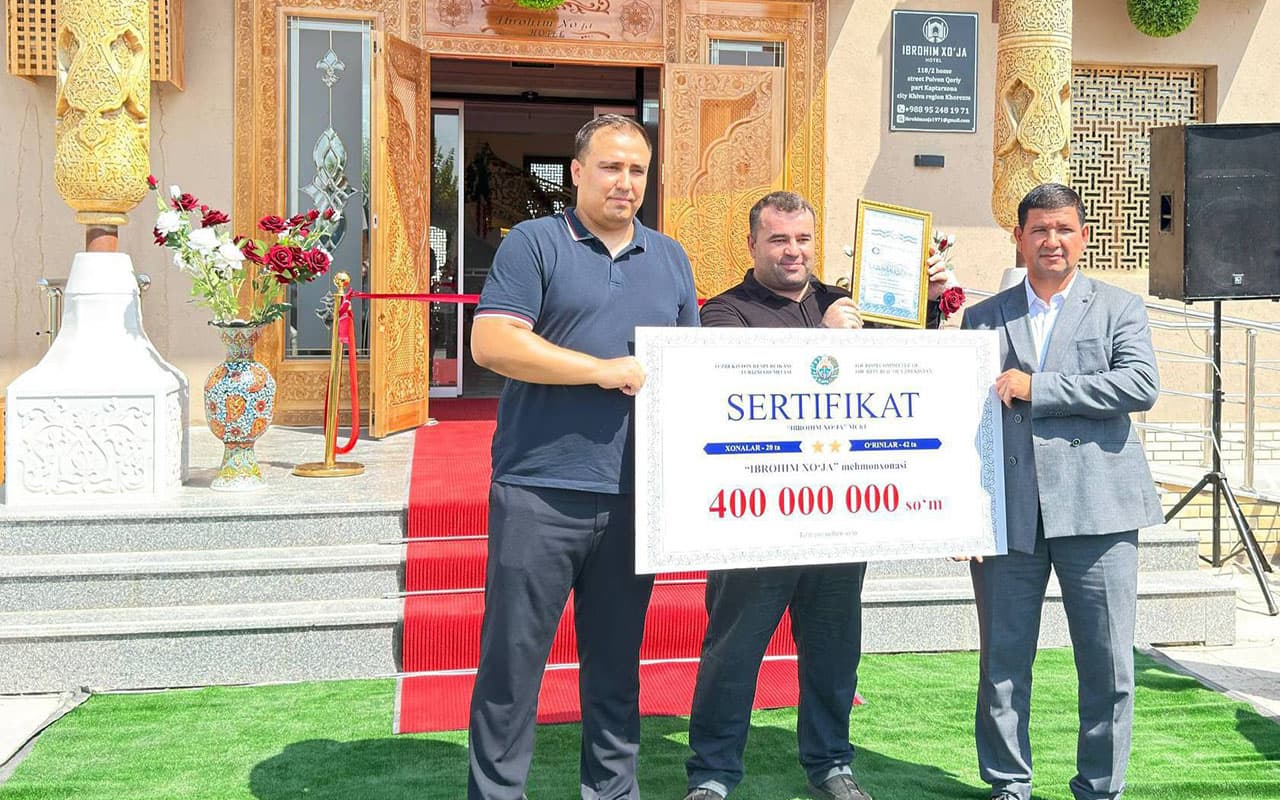 In Khorezm, 10 hotels received UZS 7.244 billion in subsidies this year