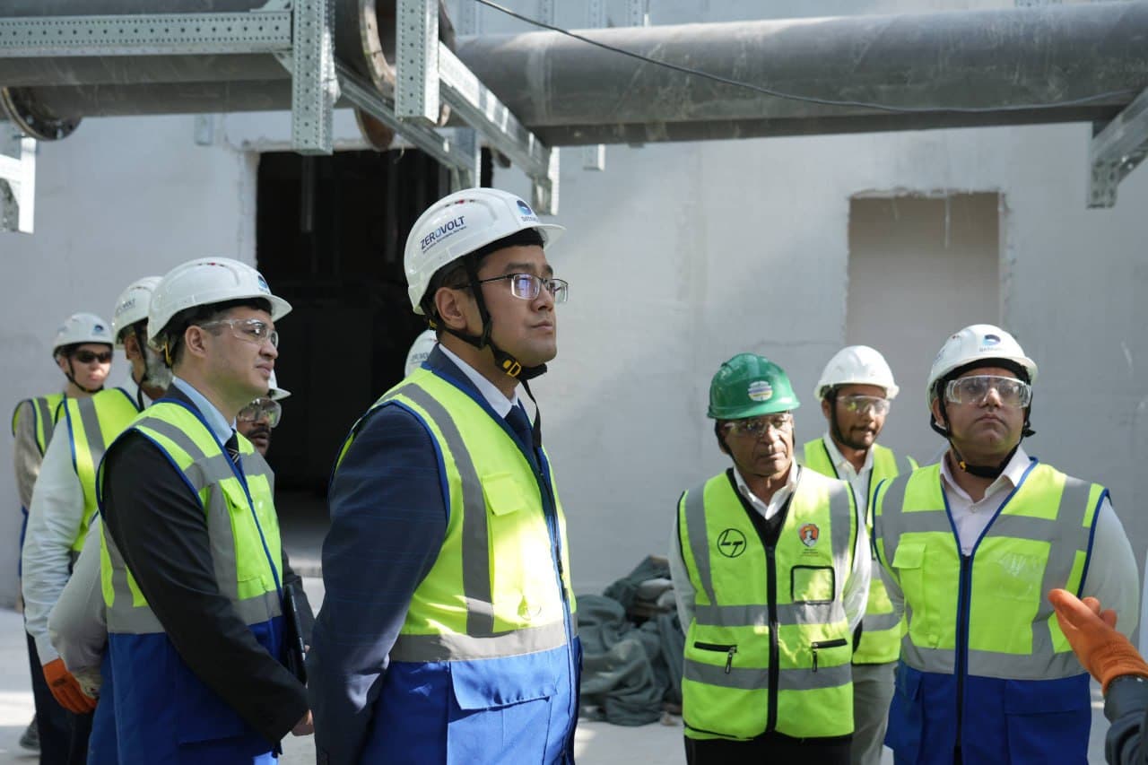 DataVolt Leadership Reviews Data Center Construction Progress at IT Park Uzbekistan