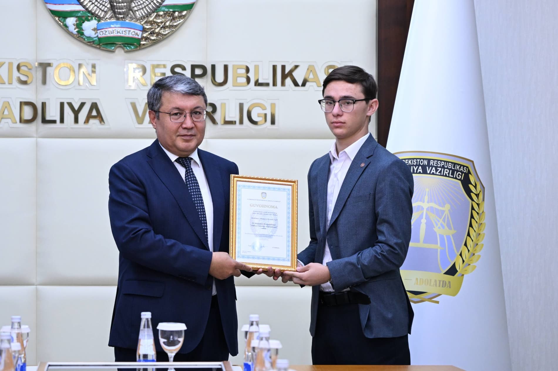 Certificates were presented to scholarship recipients