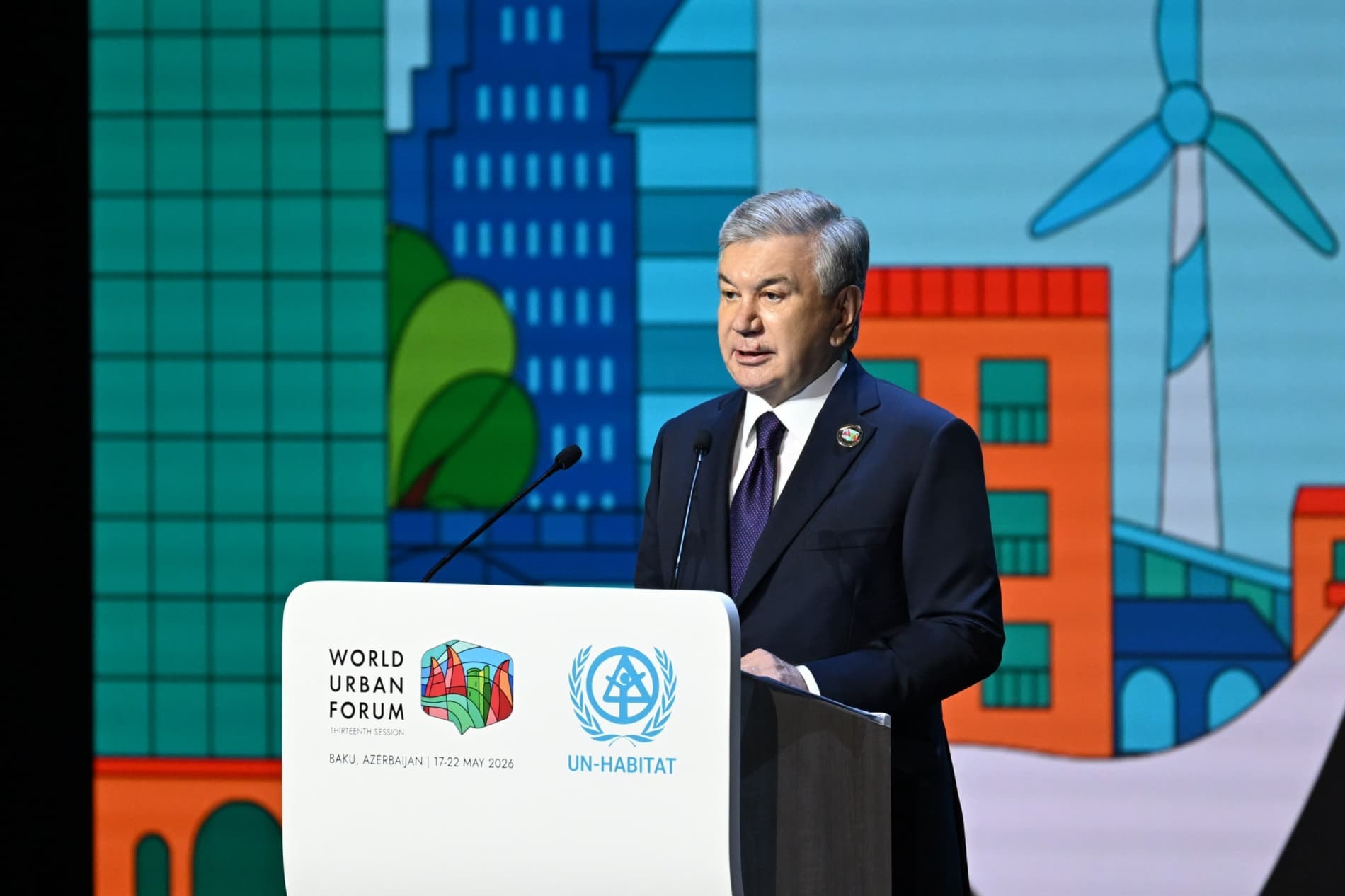Shavkat Mirziyoyev Put Forward Key Initiatives on Sustainable Cities in Baku